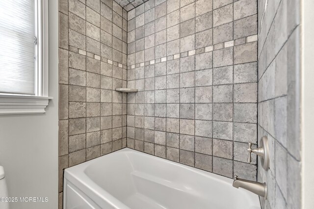 full bathroom featuring shower / bath combination