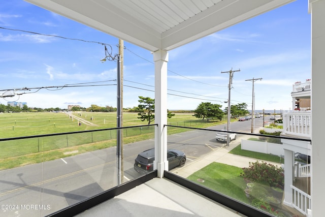 view of balcony