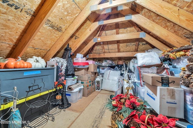 view of attic