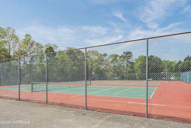 view of tennis court