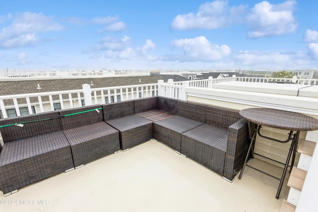 view of patio with outdoor lounge area