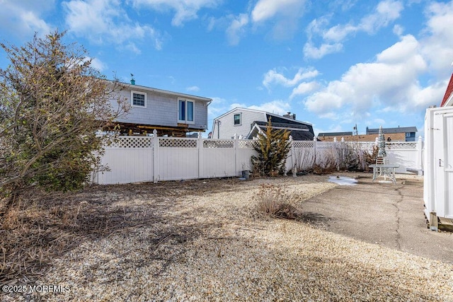 view of yard with a patio area