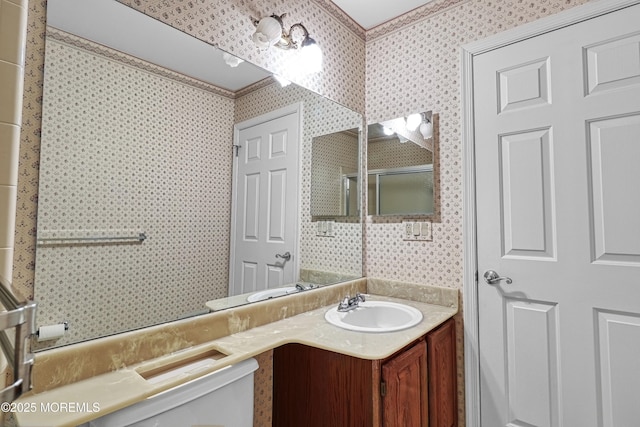 bathroom with vanity