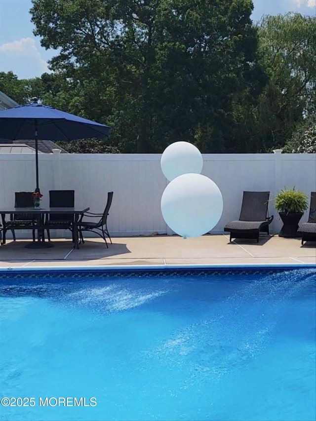 view of pool with a patio