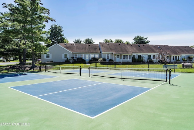 view of tennis court