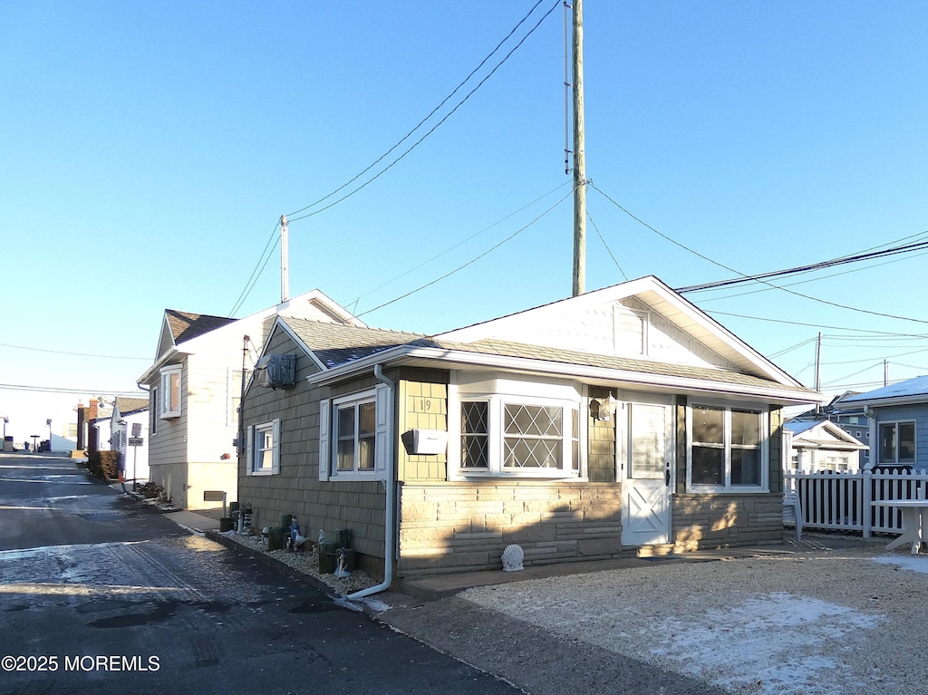 view of bungalow-style home