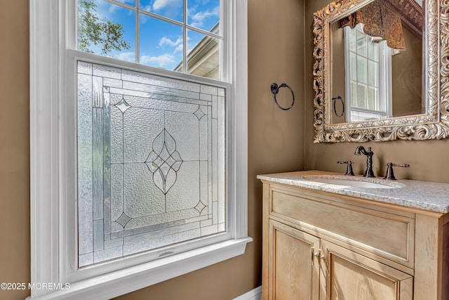 bathroom featuring vanity