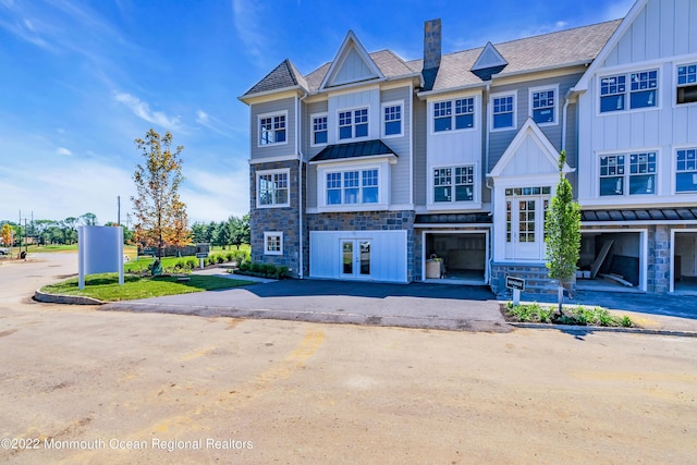 view of front of home with french doors