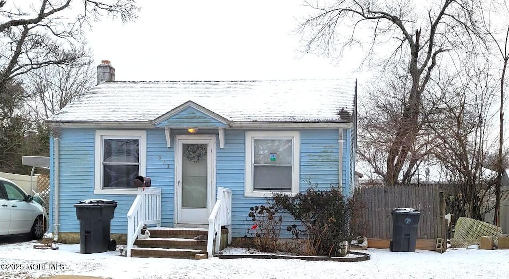 view of bungalow-style home