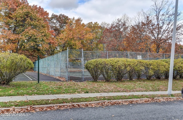 view of tennis court