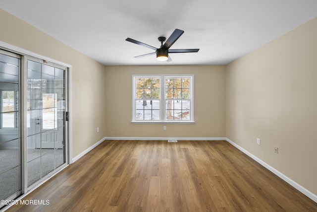 15B Betsy Ross Dr Unit B, Monroe, NJ 08831 - empty room featuring hardwood / wood-style flooring and ceiling fan