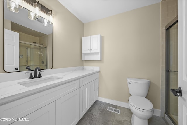 15B Betsy Ross Dr Unit B, Monroe, NJ 08831 - bathroom with vanity, toilet, walk in shower, and tile patterned flooring
