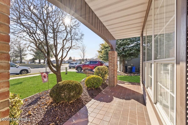 view of patio / terrace with a porch