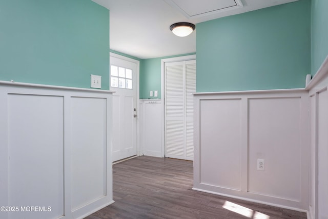 interior space featuring hardwood / wood-style floors