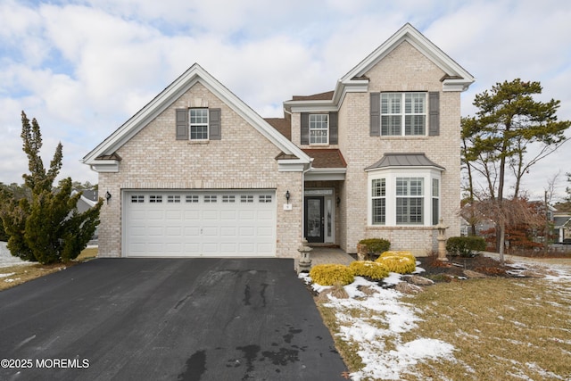 view of property featuring a garage