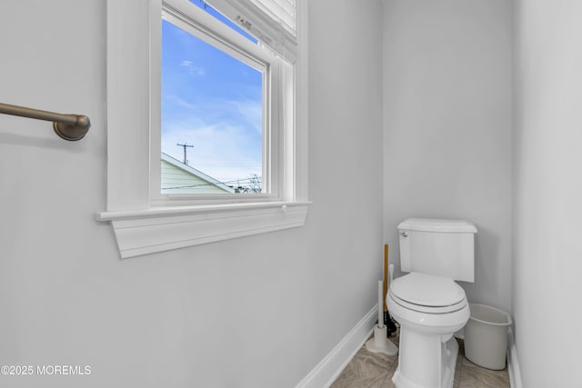 bathroom featuring toilet