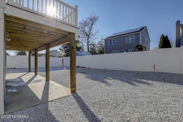 view of yard featuring a patio