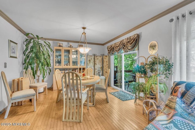 105 Geranium Ct, Toms River, NJ 08753 - dining room with ornamental molding and light wood-type flooring