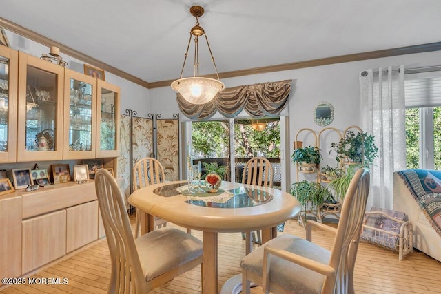 105 Geranium Ct, Toms River, NJ 08753 - dining room with ornamental molding and light wood finished floors