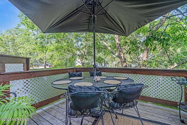 105 Geranium Ct, Toms River, NJ 08753 - deck featuring outdoor dining space