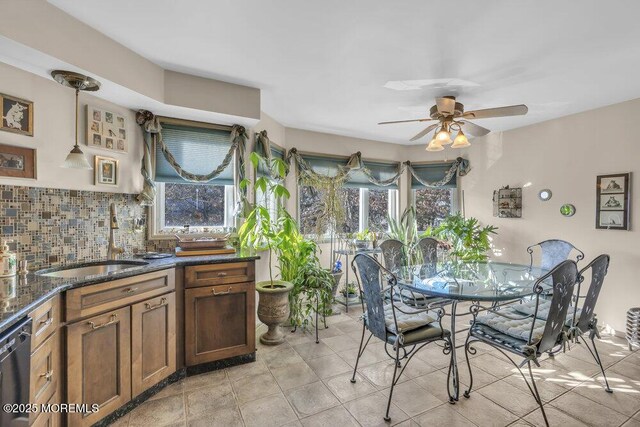 105 Geranium Ct, Toms River, NJ 08753 - dining room featuring ceiling fan