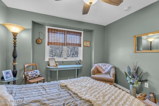 105 Geranium Ct, Toms River, NJ 08753 - bedroom featuring ceiling fan and baseboards
