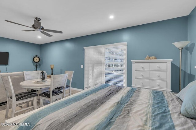 105 Geranium Ct, Toms River, NJ 08753 - bedroom with ceiling fan and recessed lighting