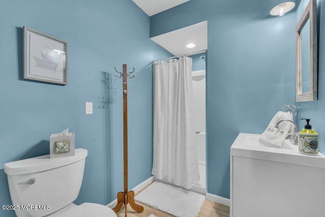 105 Geranium Ct, Toms River, NJ 08753 - full bath featuring vanity and wood finished floors