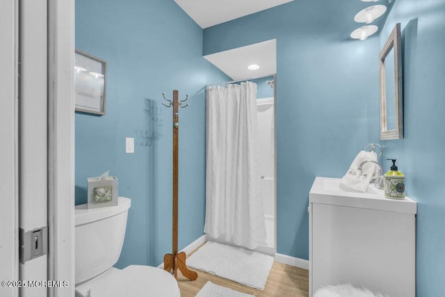 105 Geranium Ct, Toms River, NJ 08753 - bathroom featuring toilet and wood finished floors