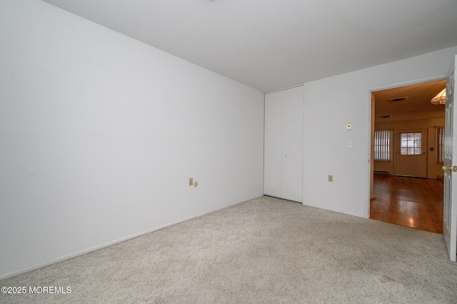 view of carpeted empty room