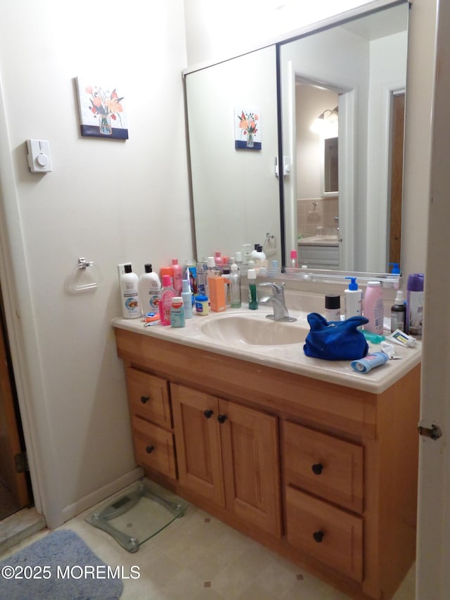 bathroom featuring vanity