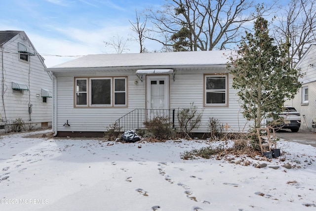 view of bungalow-style home