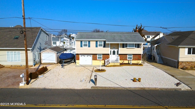 view of split foyer home