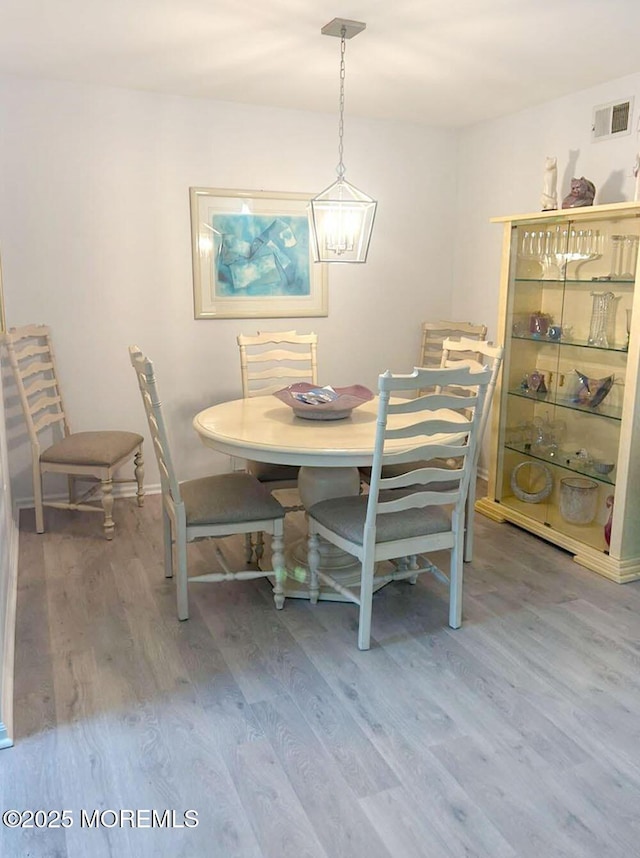 unfurnished dining area with hardwood / wood-style flooring