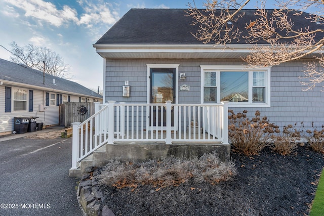 view of front of home