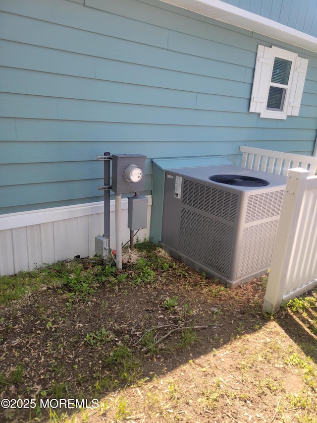 131 Douglas Dr, Jackson, NJ 08527 - exterior view of a central AC unit and electric meter