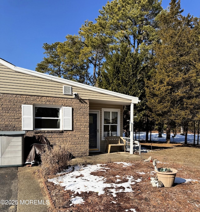 view of front of home