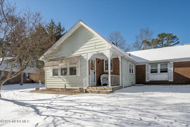 view of bungalow