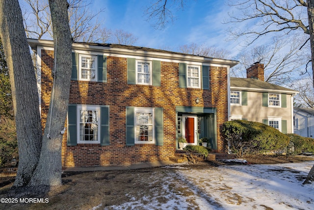 view of colonial home