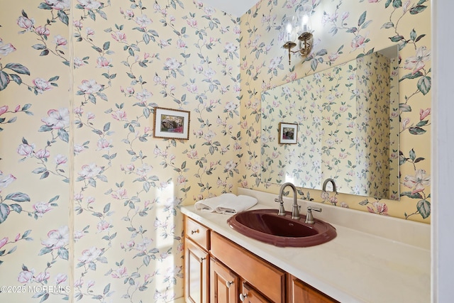 bathroom featuring vanity