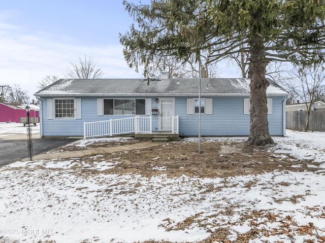 view of ranch-style home