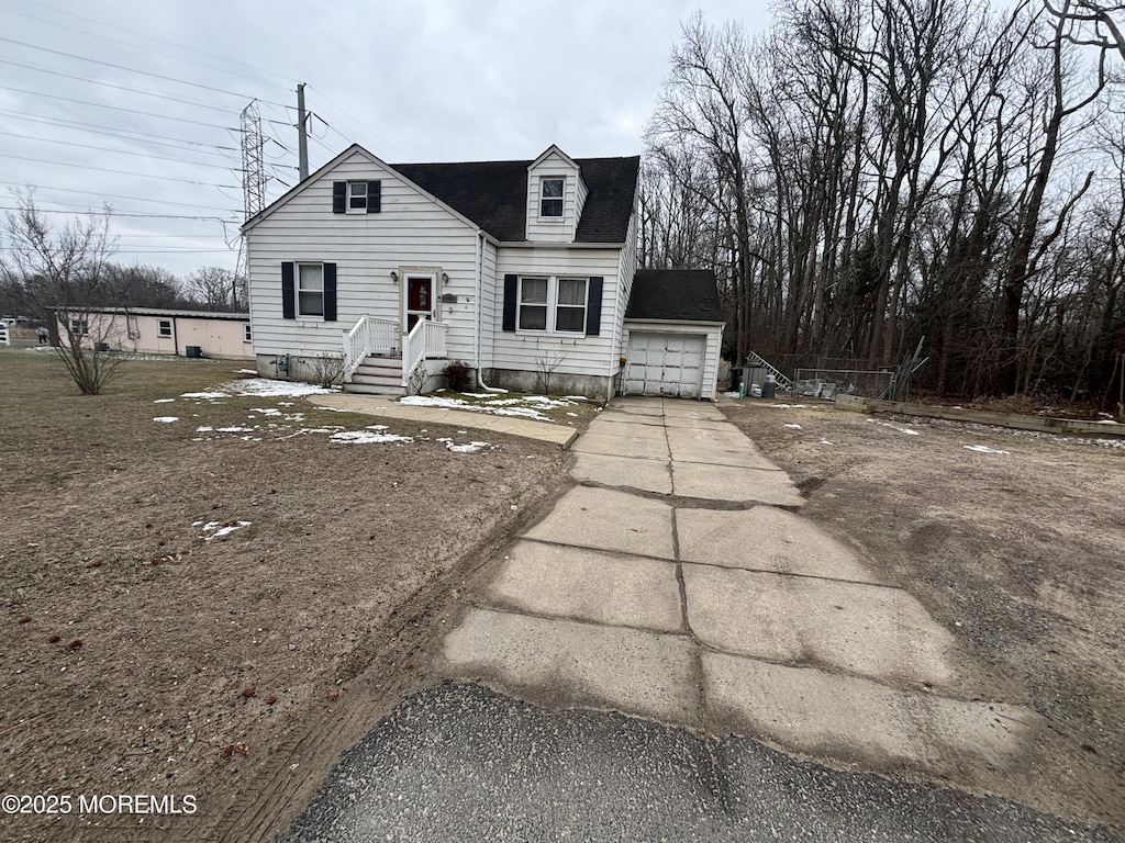 view of cape cod house