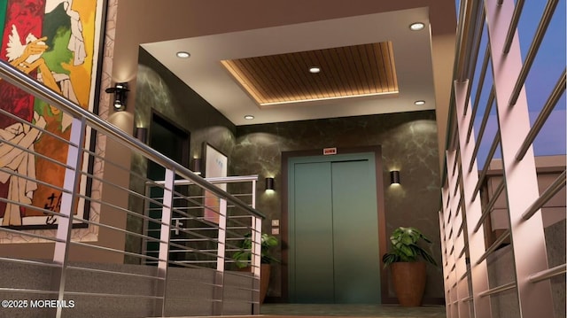 lobby with stairs