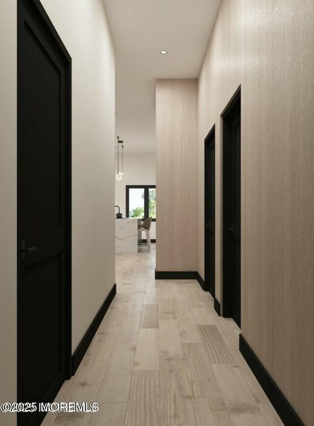 corridor with baseboards