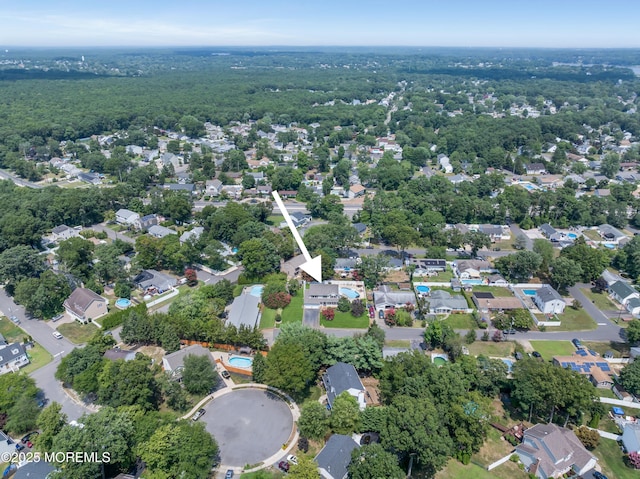 birds eye view of property