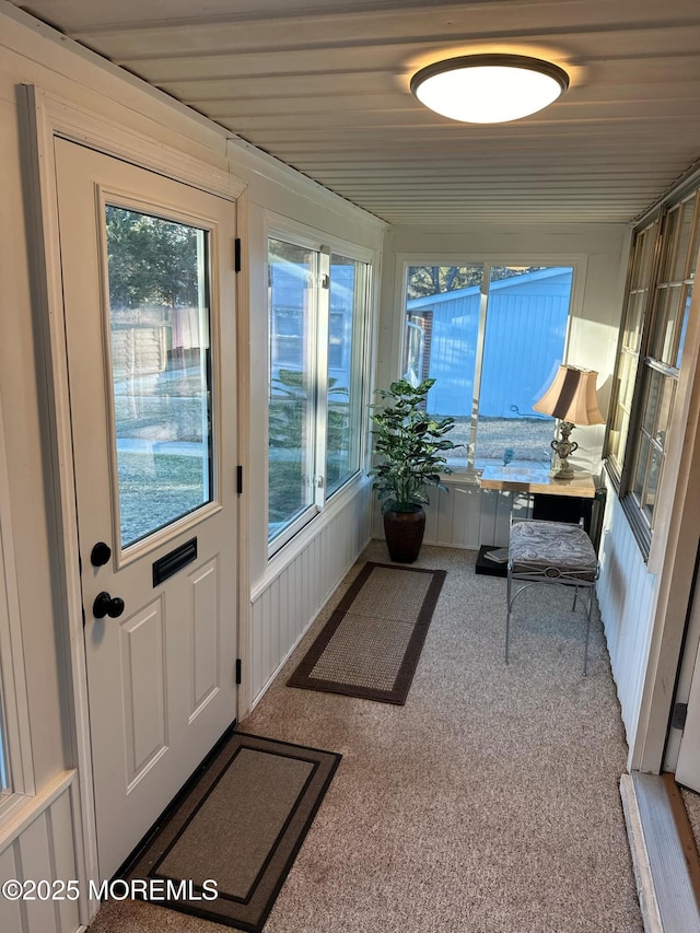 sunroom with a wealth of natural light