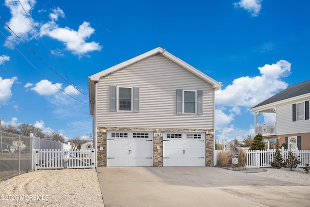 view of property exterior featuring a garage