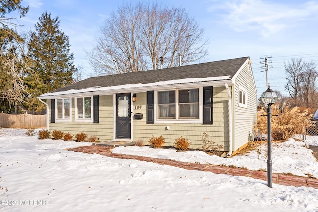 view of front of home