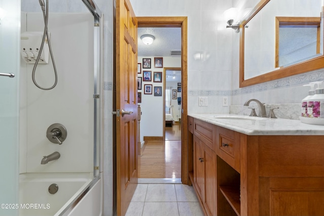 18 Tall Oaks Ct, Old Bridge, NJ 08857 - full bathroom with tile patterned floors, vanity, and bathtub / shower combination