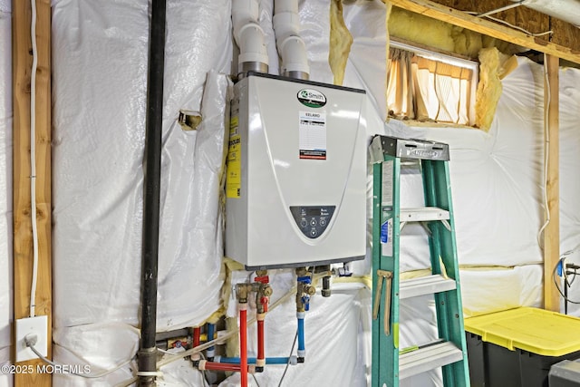 utilities featuring tankless water heater